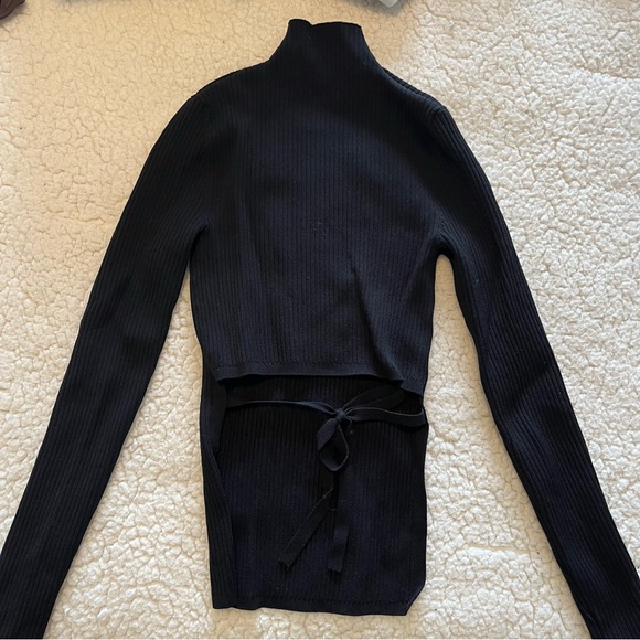 Babaton Sculpt Knit Tie-Back Longsleeve - Picture 7 of 7